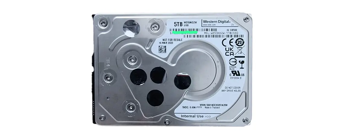 Rettung von Western Digital wd50ndzw